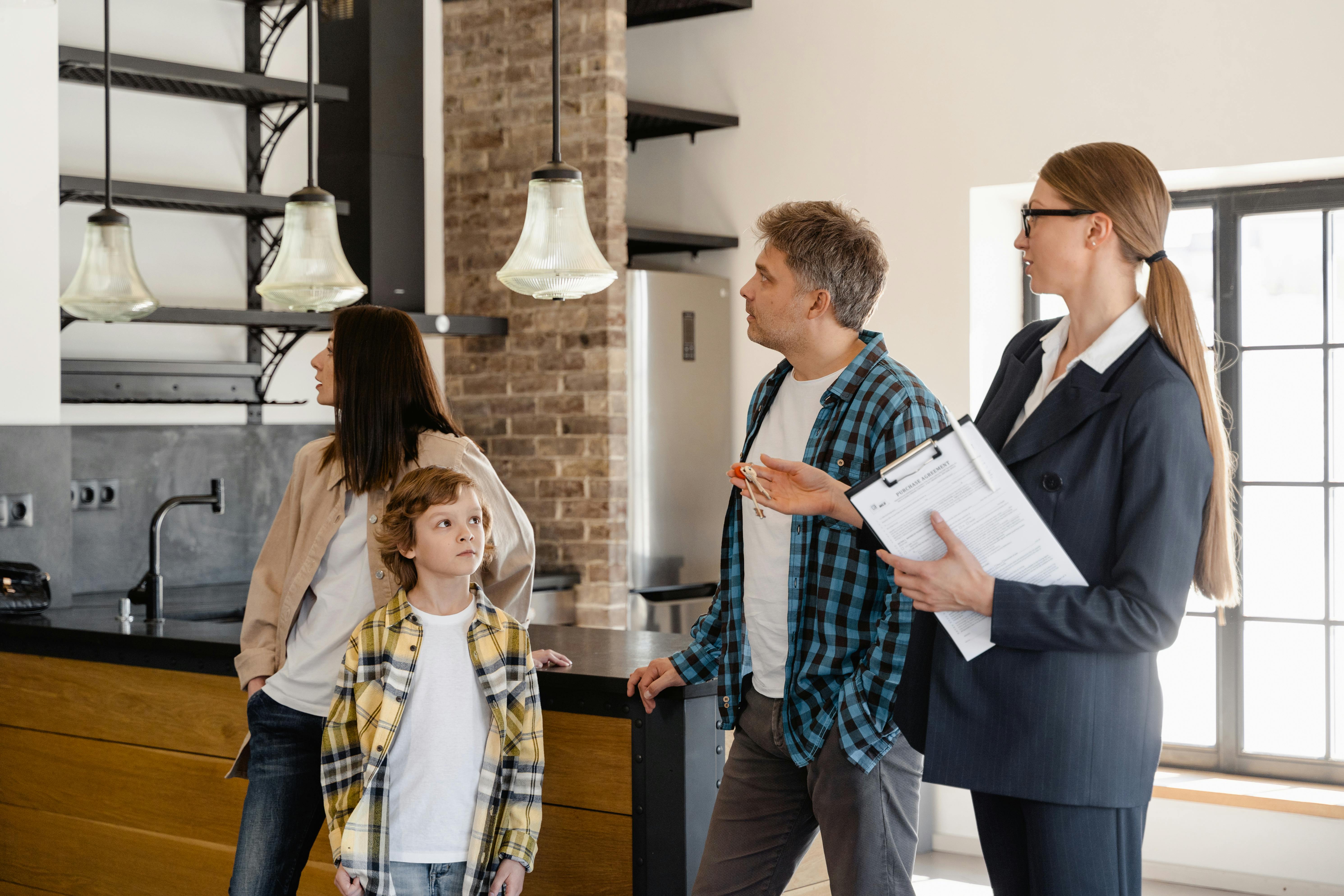 Borrowers reviewing mortgage options